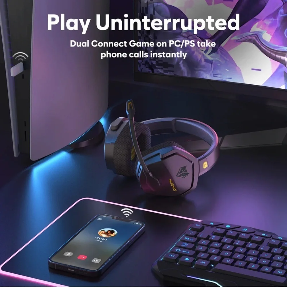 Black and Orange Gaming Headset